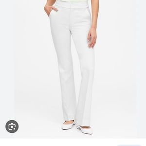 Banana republic white high rise pants NWT